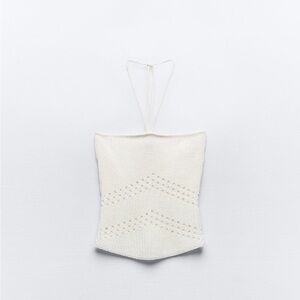 Chenille Halter Top Zara S